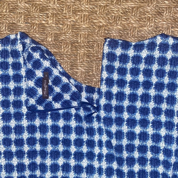 J McLaughlin Catalina Cloth 3/4 Sleeve Dress w/ crew neck sz Med. - Picture 6 of 8